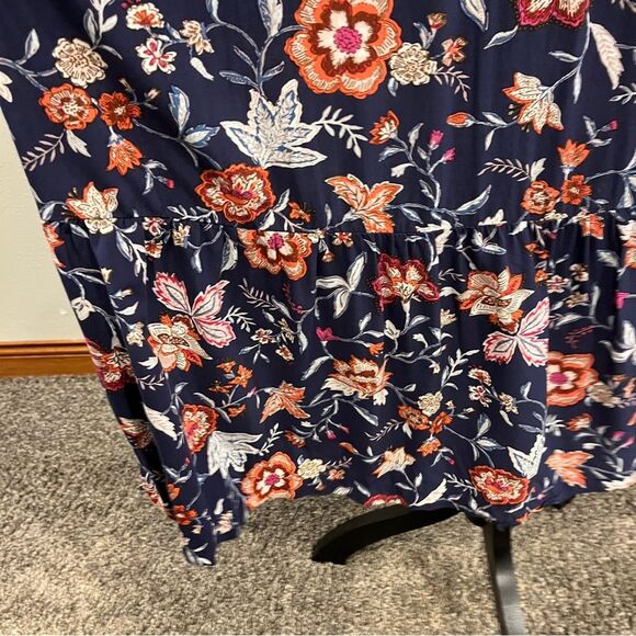Old Navy Floral Halter navy Maxi Dress size extra small - Picture 4 of 11